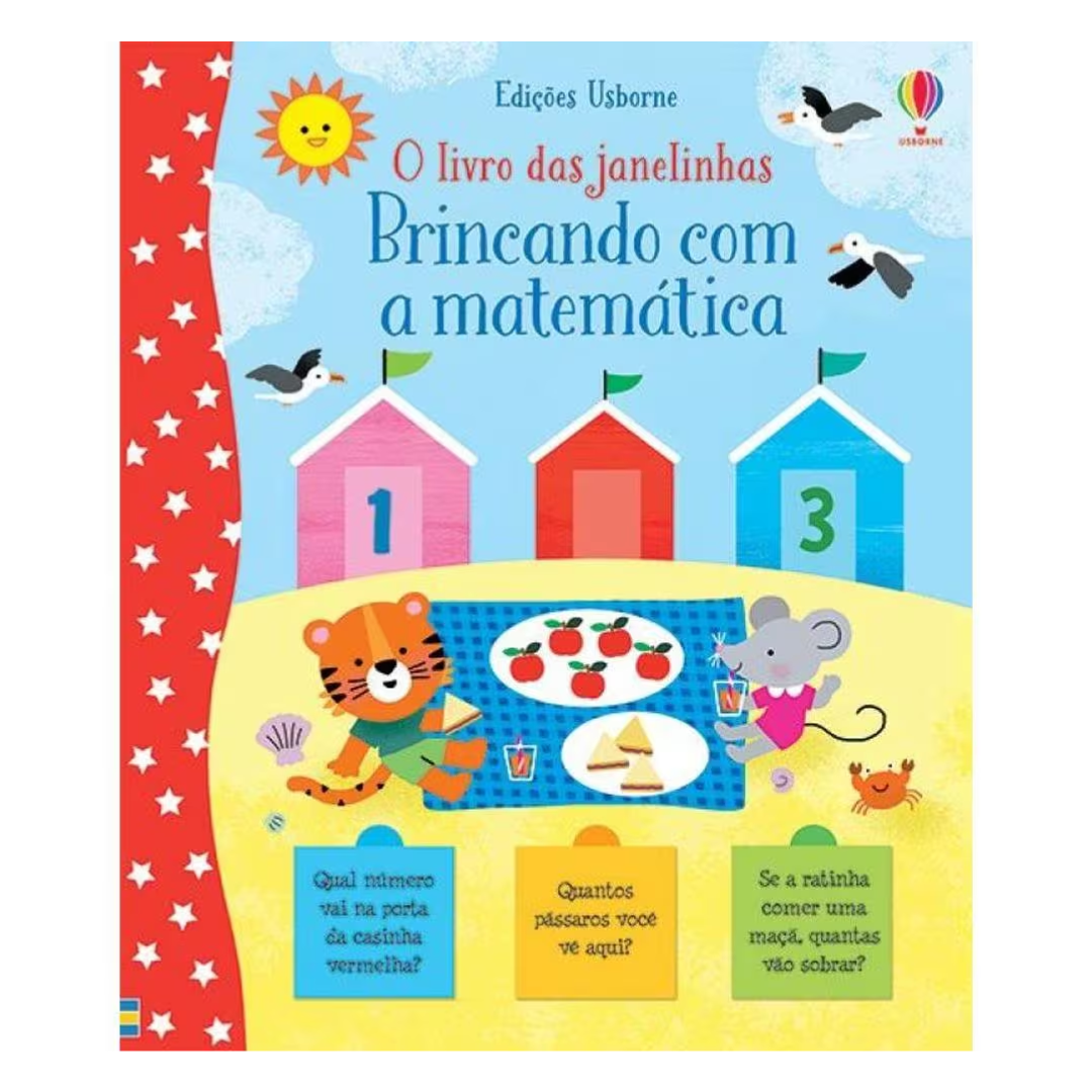 Livros Infantis - BRINCANDO COM A MATEMÁTICA: O LIVRO DAS JANELINHAS - EDITORA USBORNE